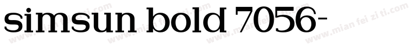 simsun bold 7056字体转换